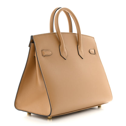 Hermes Madame Calfskin Birkin Sellier 25 Chai 3 of 11