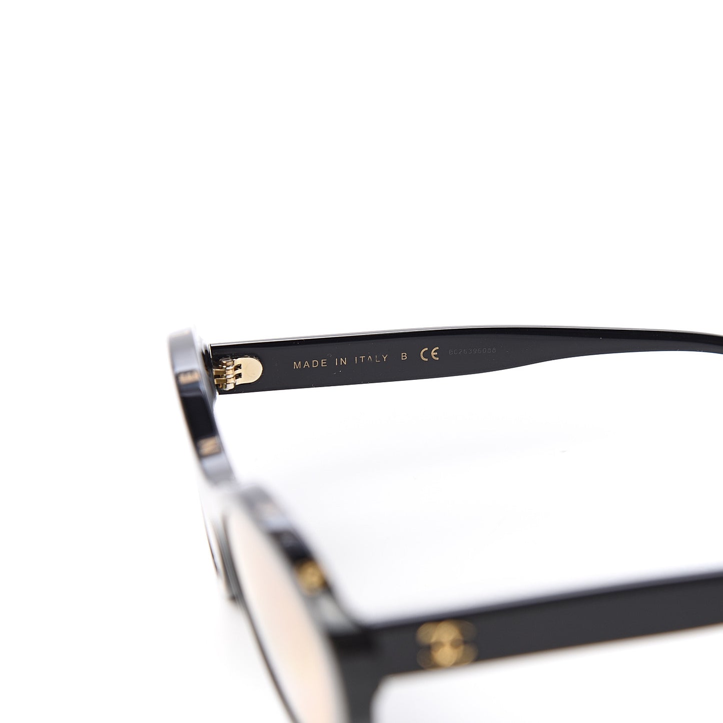 Acetate 24K Gold Mirror Oval Sunglasses 5416-A Black