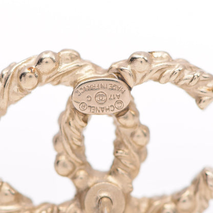 Chanel Twisted CC Earrings Gold 3 of 5