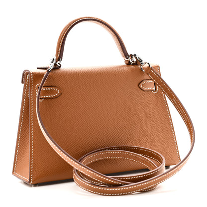 Hermes Epsom Mini Kelly Sellier 20 Gold 3 of 10