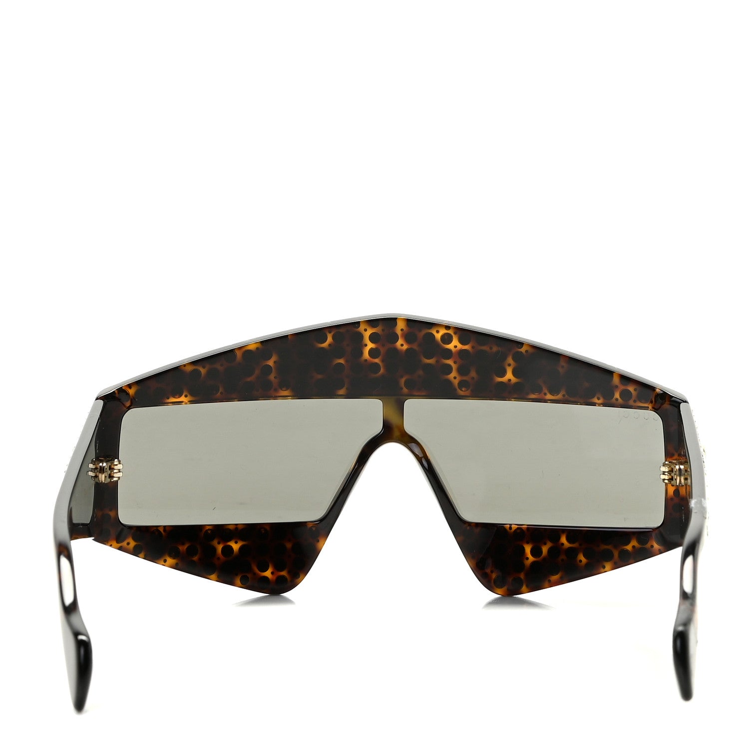 Gucci Crystal Rectangular Frame Sunglasses GG0357S Tortoiseshell 2 of 7