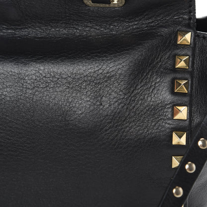 Valentino Garavani Vitello Small Rockstud Tote Black 15 of 16