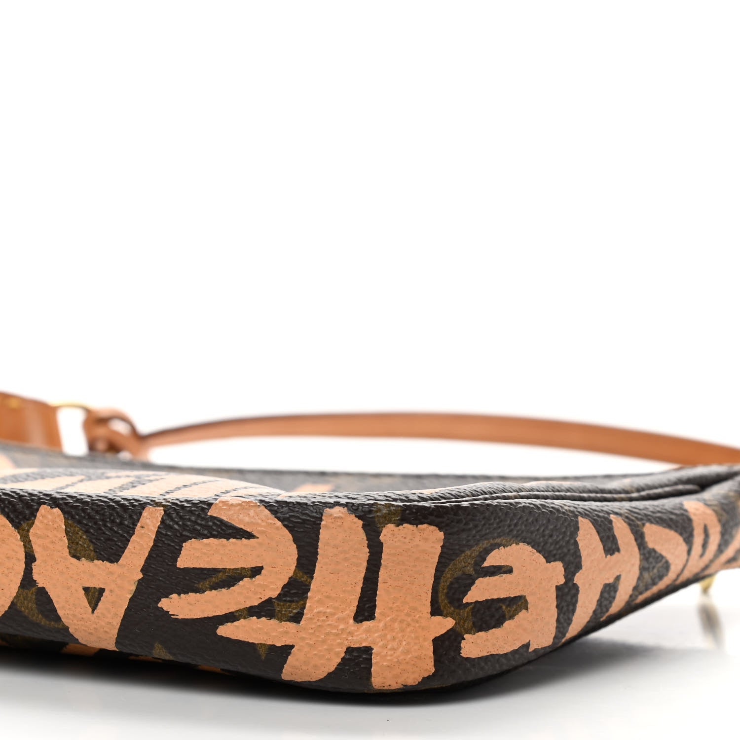 Louis Vuitton Monogram Graffiti Pochette Accessories Peach 9 of 10