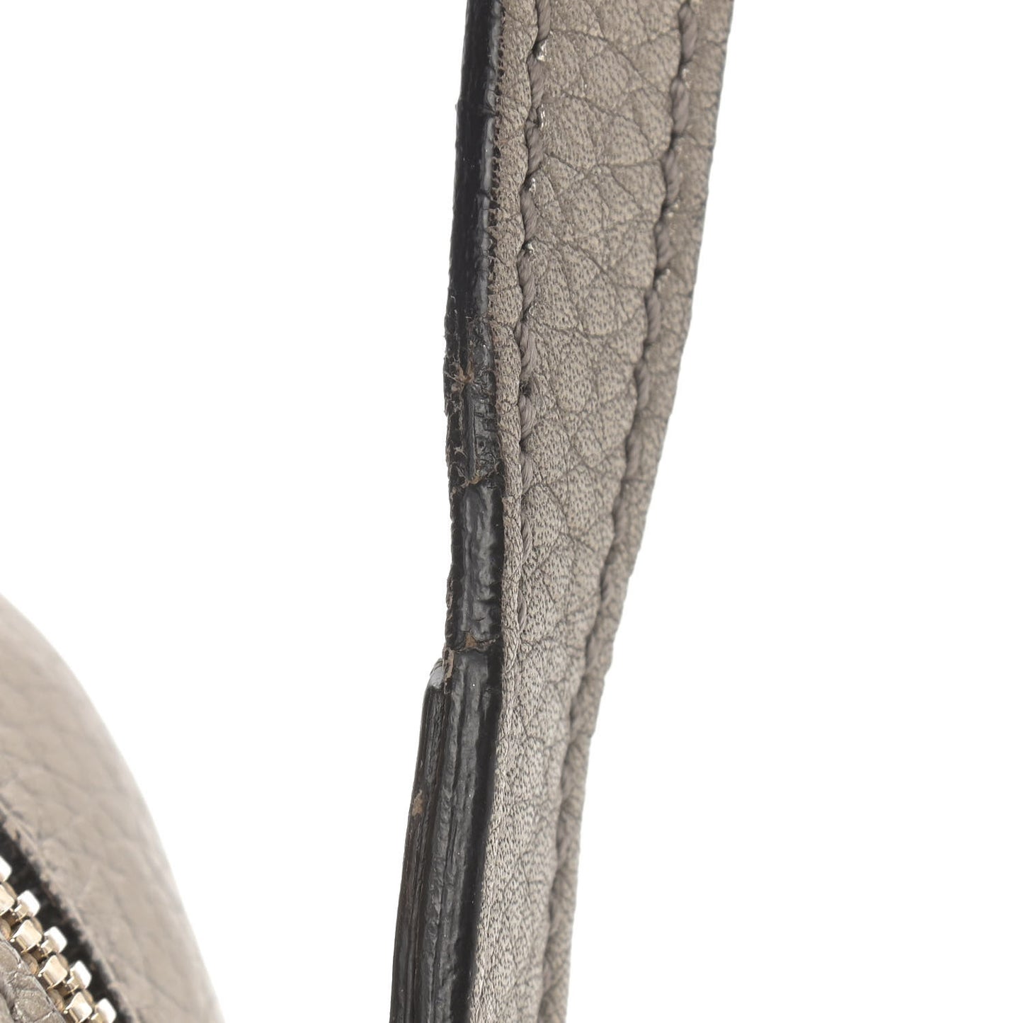 Metallic Pebbled Calfskin Small Soho Disco Bag Golden Beige