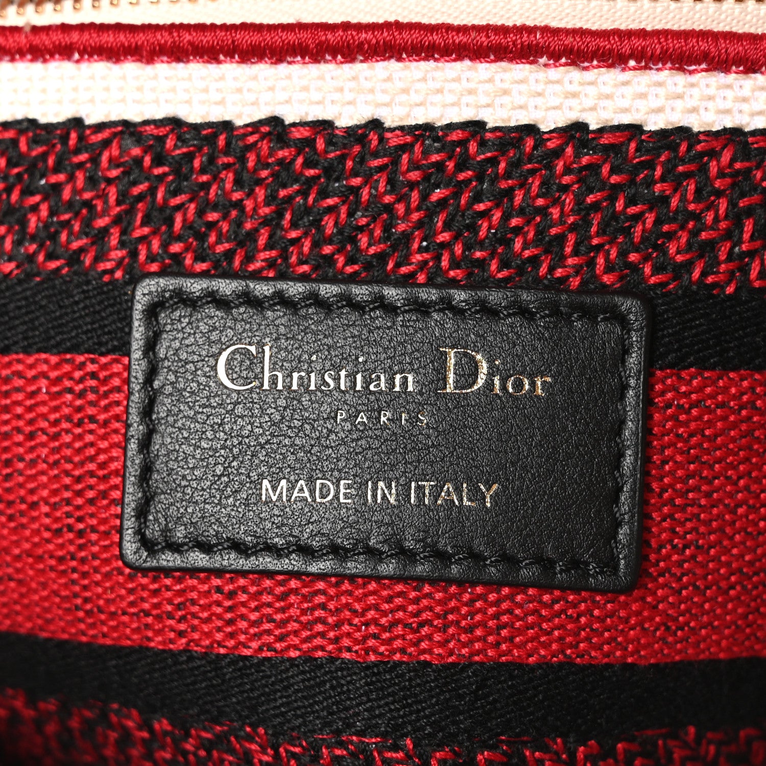 Christian Dior Canvas Medium DiorAmour Dots Lady D-Lite Red 6 of 10
