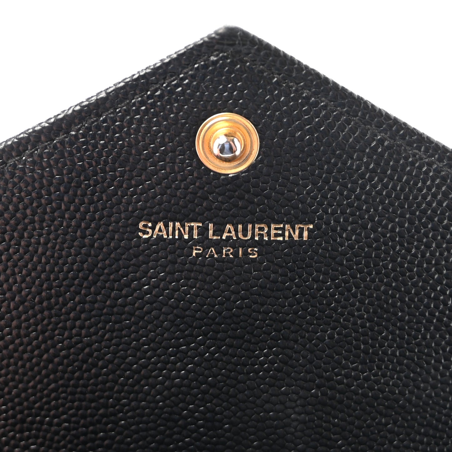 Grain De Poudre Matelasse Chevron Monogram Flap Wallet Black