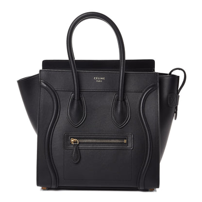 Celine Smooth Calfskin Micro Luggage Black 1 of 7