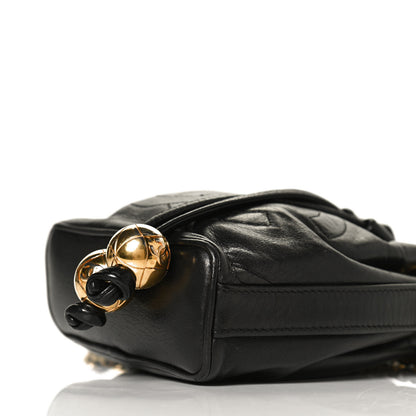 Chanel Lambskin Mini CC Drawstring Bag Black 10 of 12