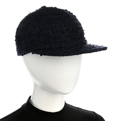 Chanel Tweed CC Cap Hat L Blue 2 of 8