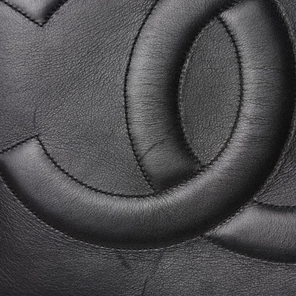 Chanel Lambskin CC Tote Black 17 of 18