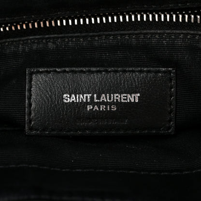 Saint Laurent Calfskin Y Quilted Monogram Medium Loulou Backpack Black 6 of 12