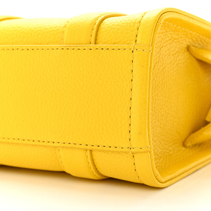 Marc Jacobs Grained Calfskin Micro The Tote Bag Yellow 10 of 10