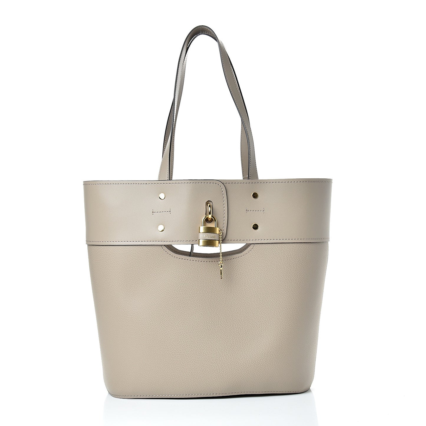 Smooth Grained Calfskin Medium Aby Tote Motty Grey