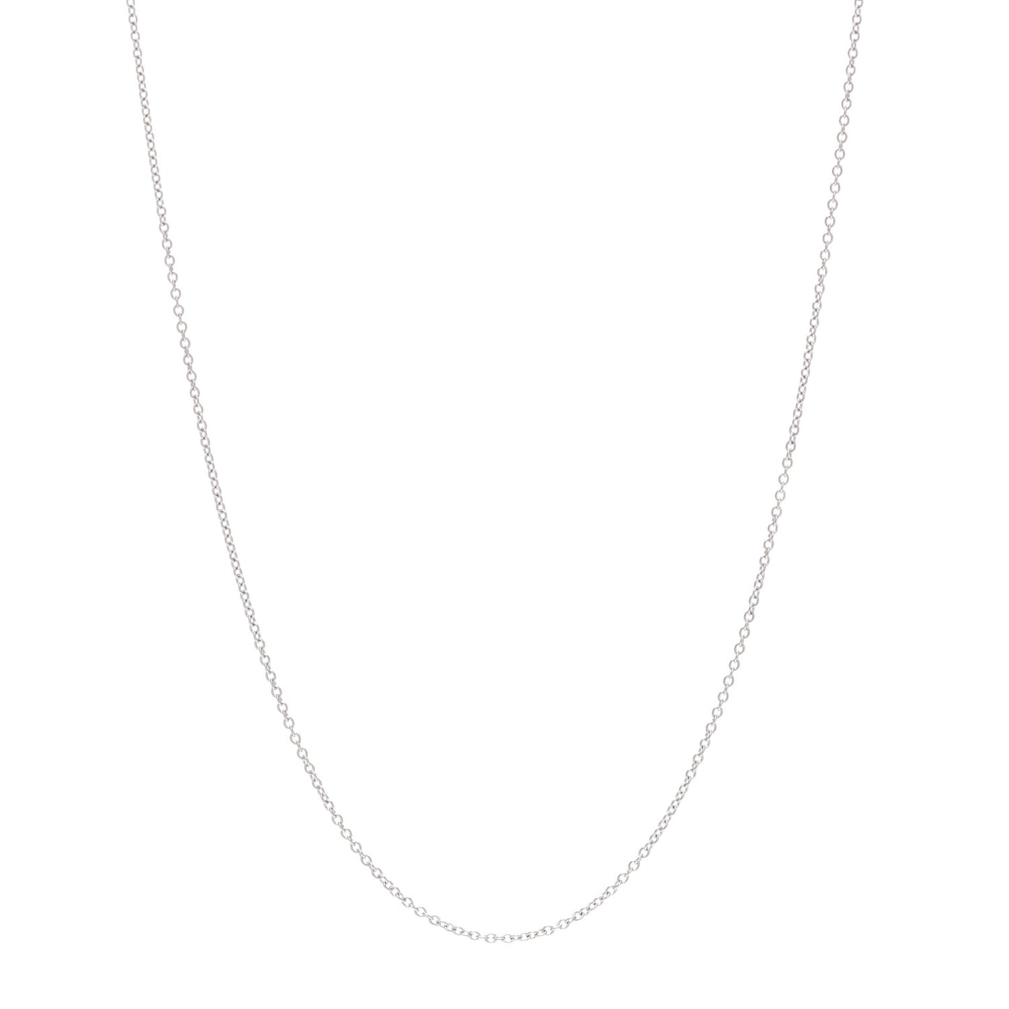 Platinum Chain Necklace 18"