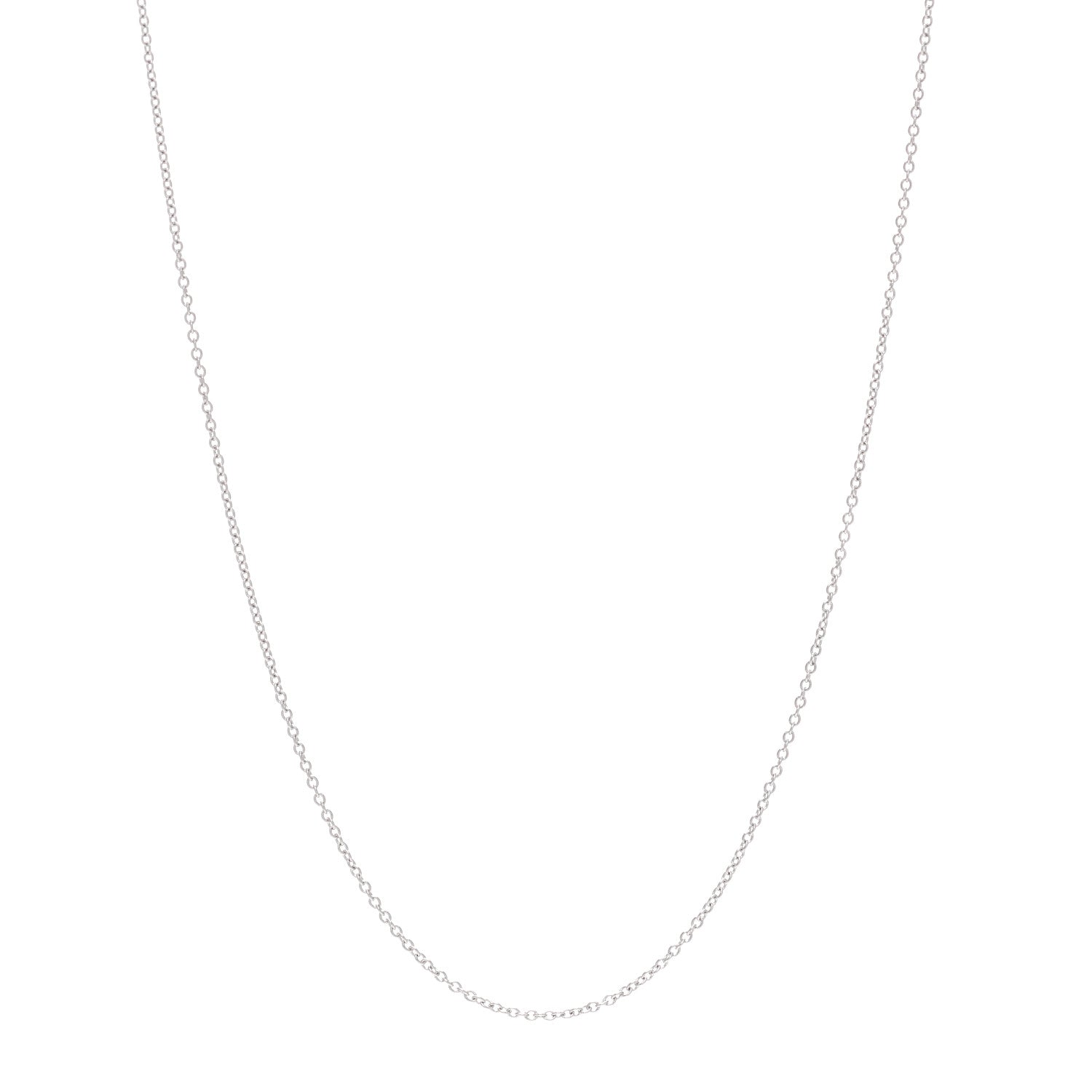 Tiffany Platinum Chain Necklace 18" 1 of 6