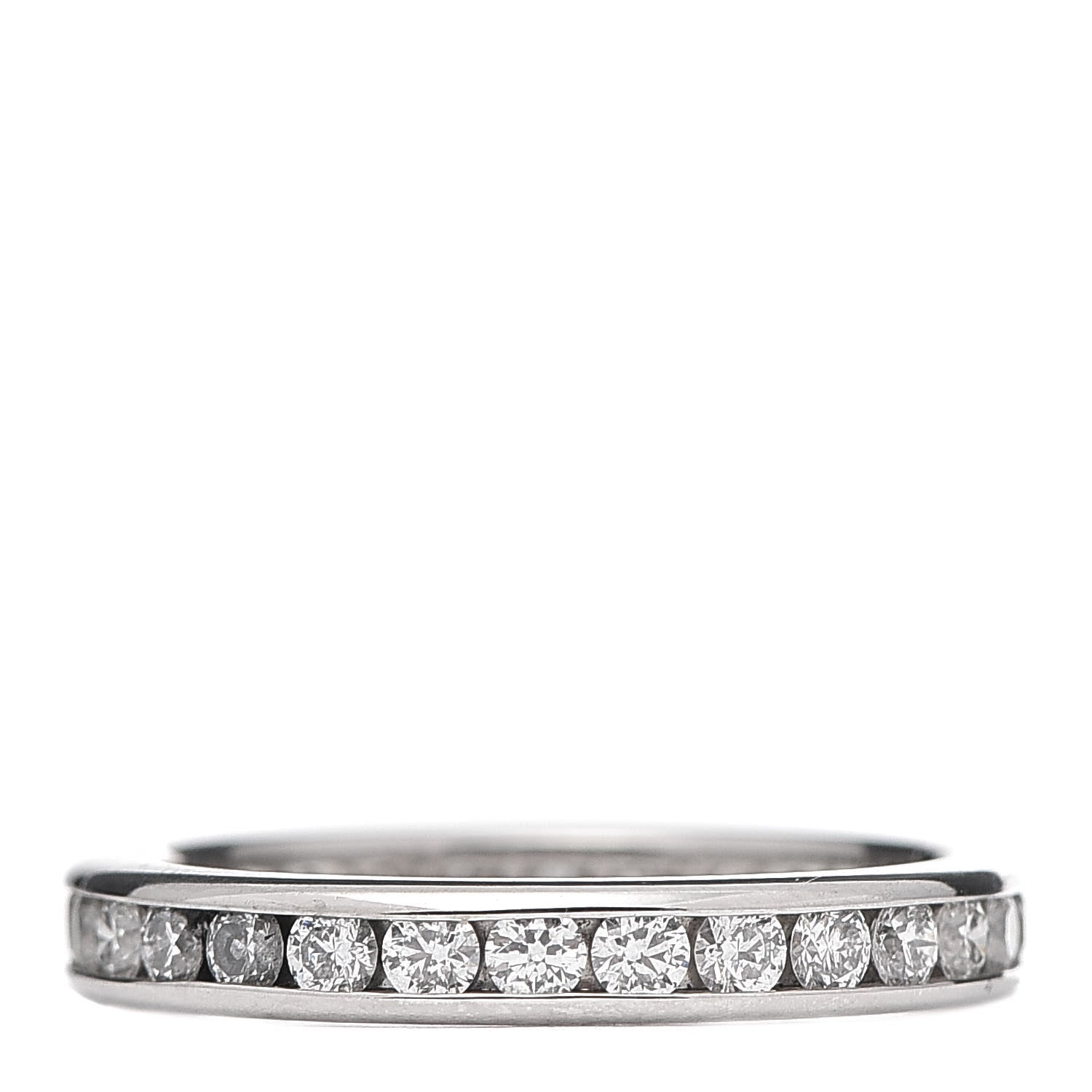 Tiffany Platinum Diamond 1.00ctw Eternity Band Ring 53 6.5 3 of 5