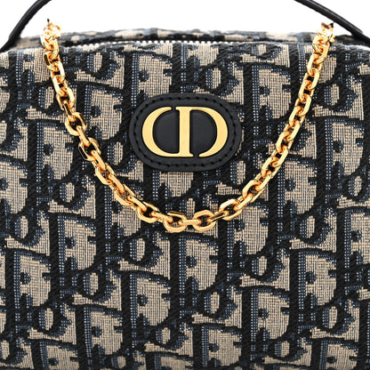 Christian Dior Oblique 30 Montaigne D-Cosy Pouch Blue 9 of 12