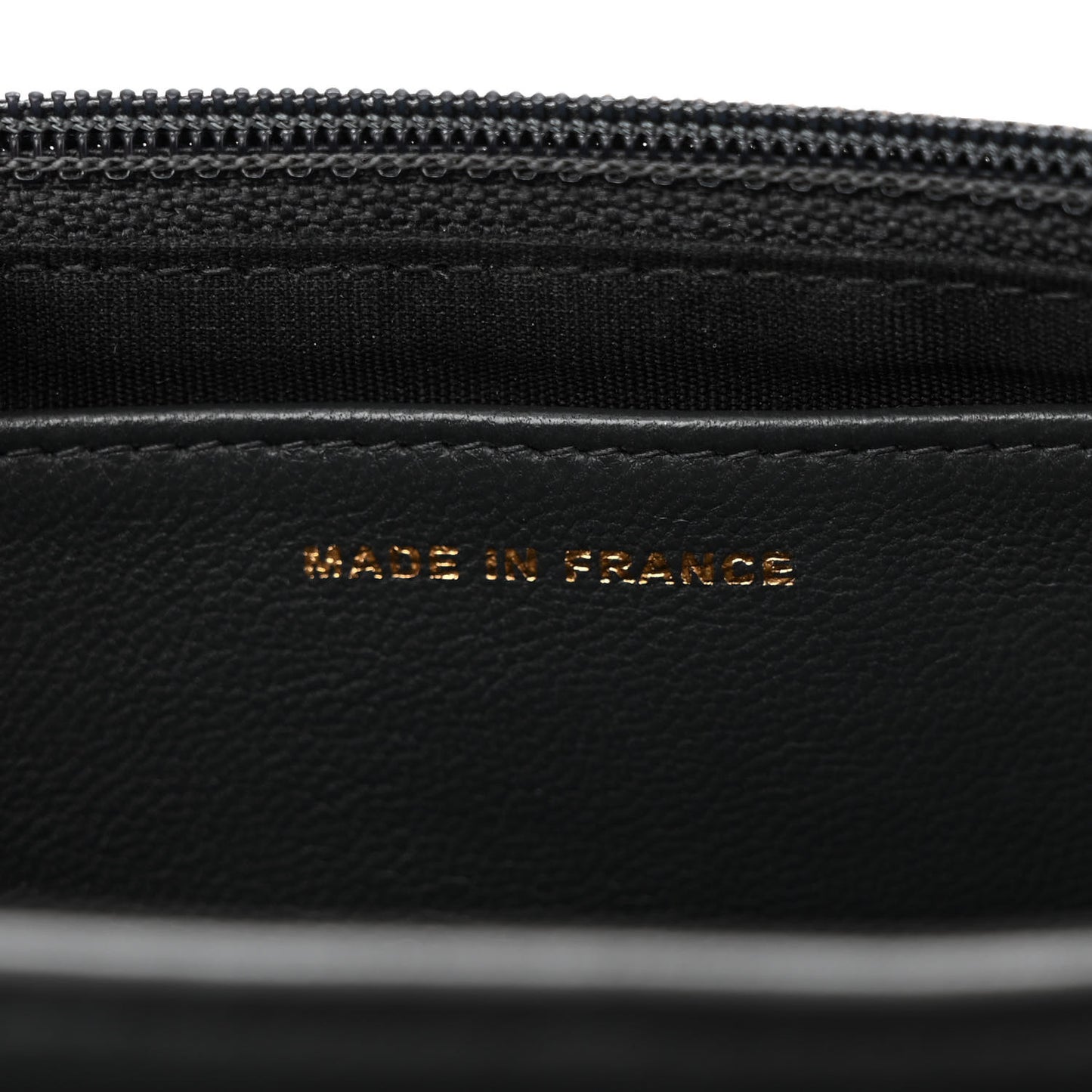 Lambskin Quilted Half Moon Wallet On Chain WOC Dark Grey