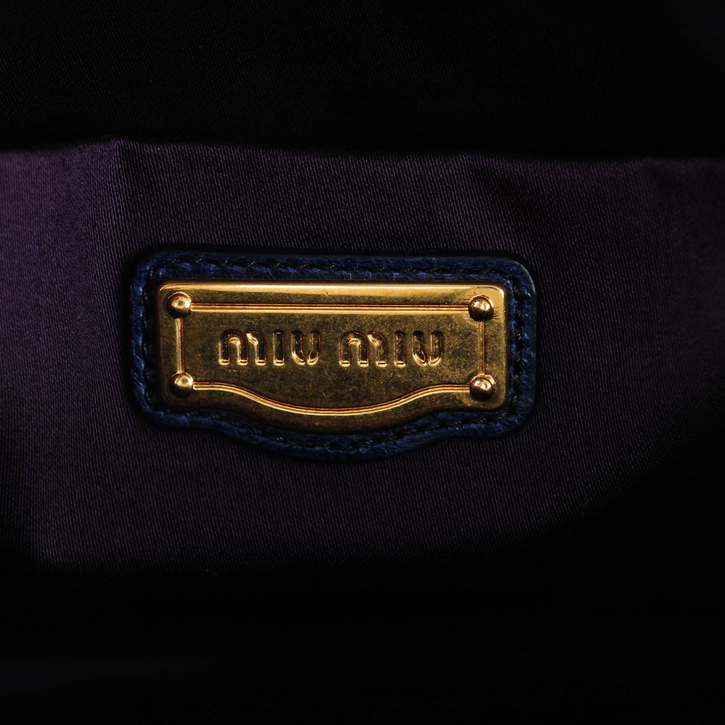 Vitello Lux Medium Bow Bag Bleuette