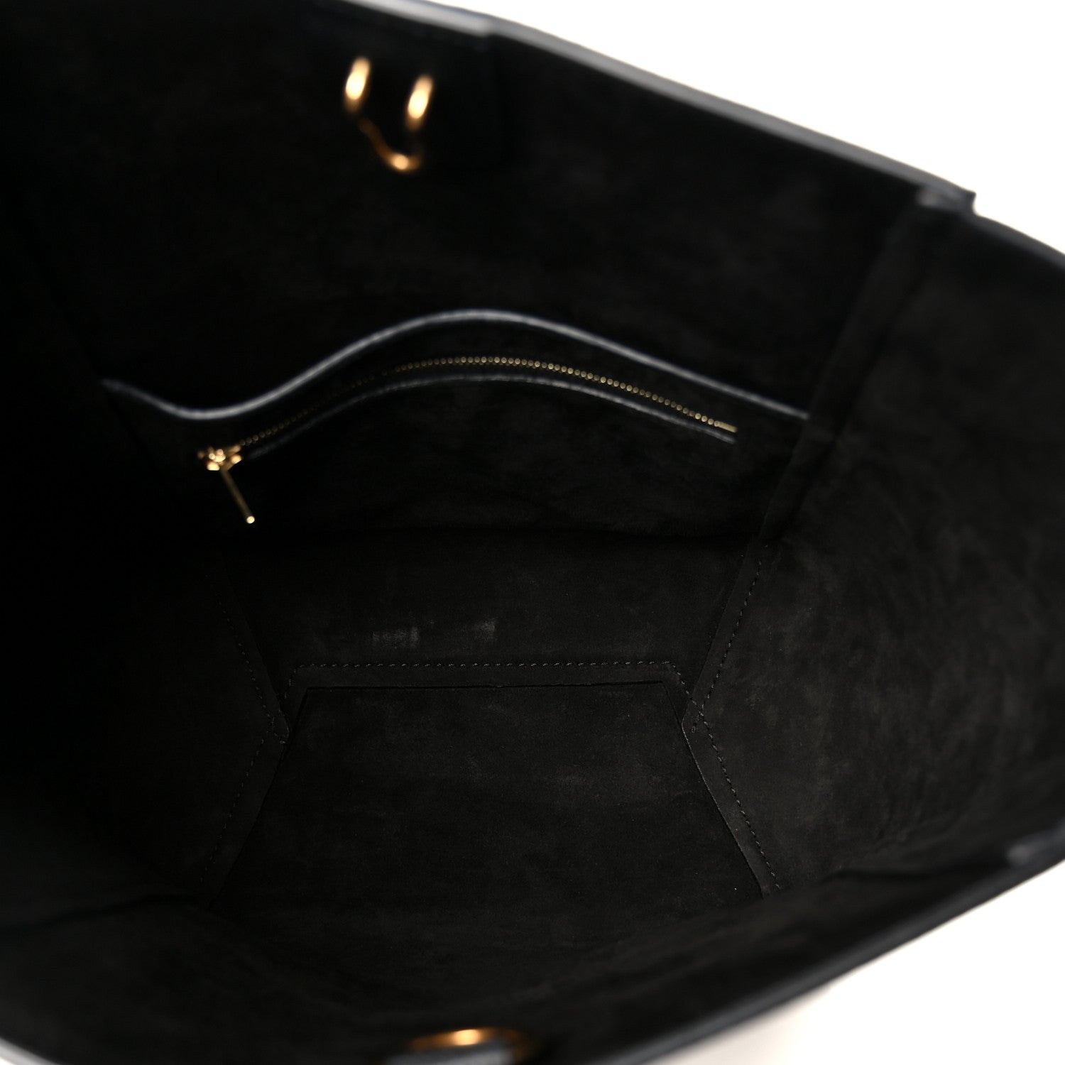 Celine Soft Grained Calfskin Small Sangle Bucket Bag Black 5 of 10