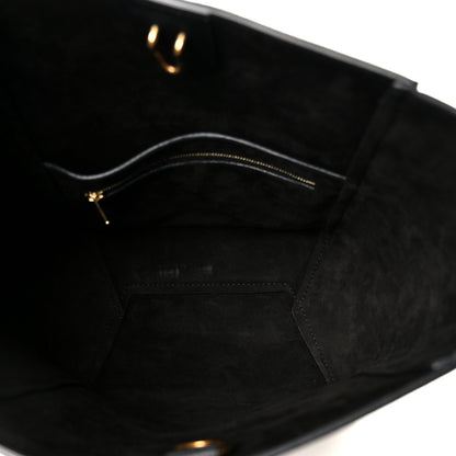 Celine Soft Grained Calfskin Small Sangle Bucket Bag Black 5 of 10