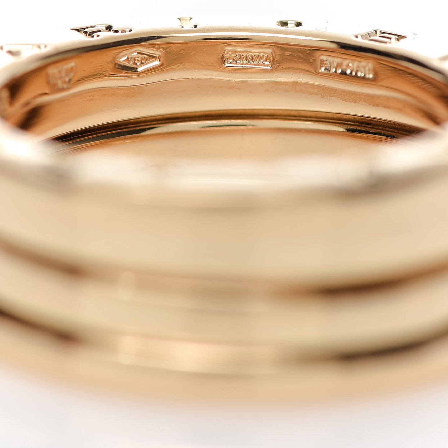 18K Yellow Gold B.Zero1 Three-Band Ring 53 6.25