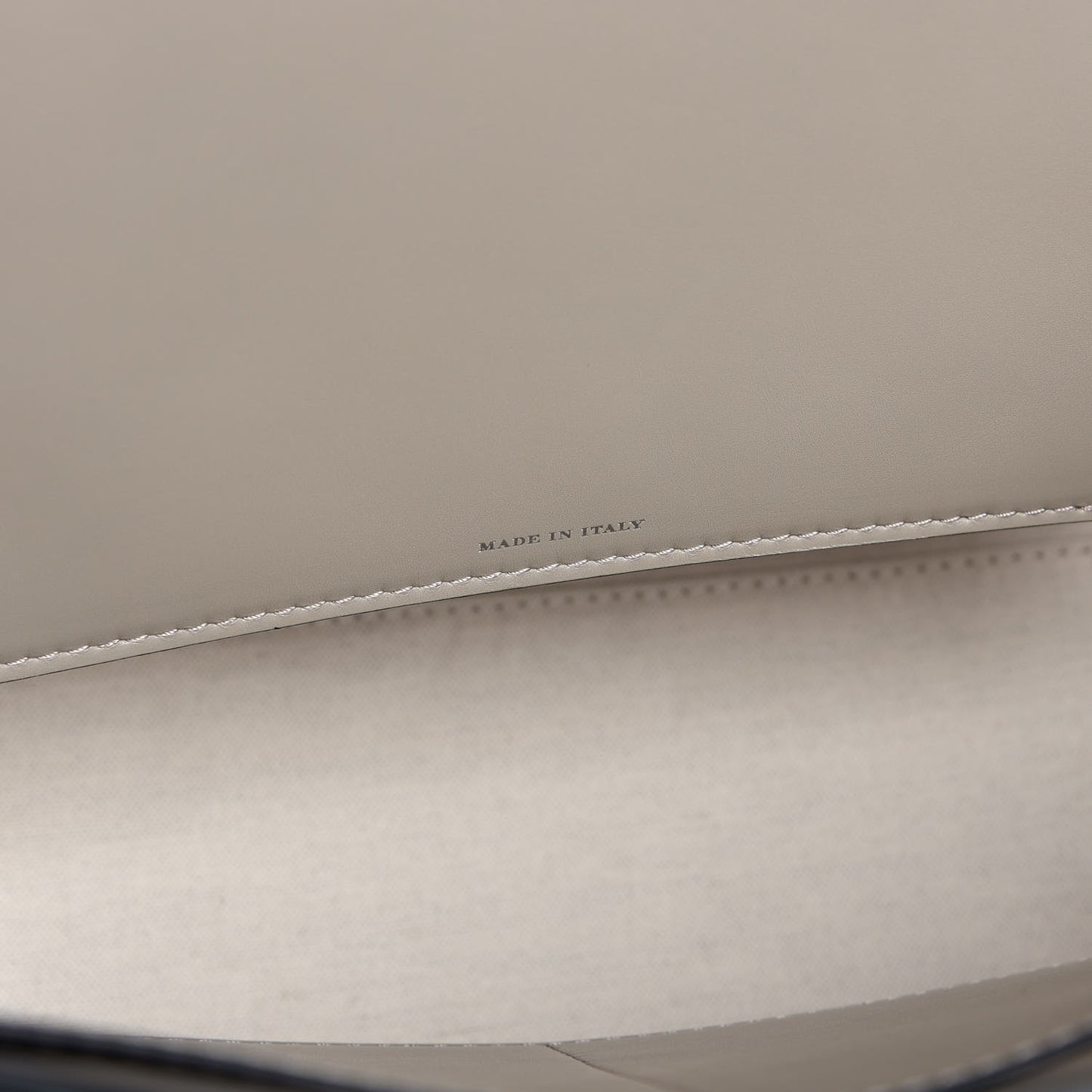 Canvas Calfskin Medium Belt Bag Grey Stone