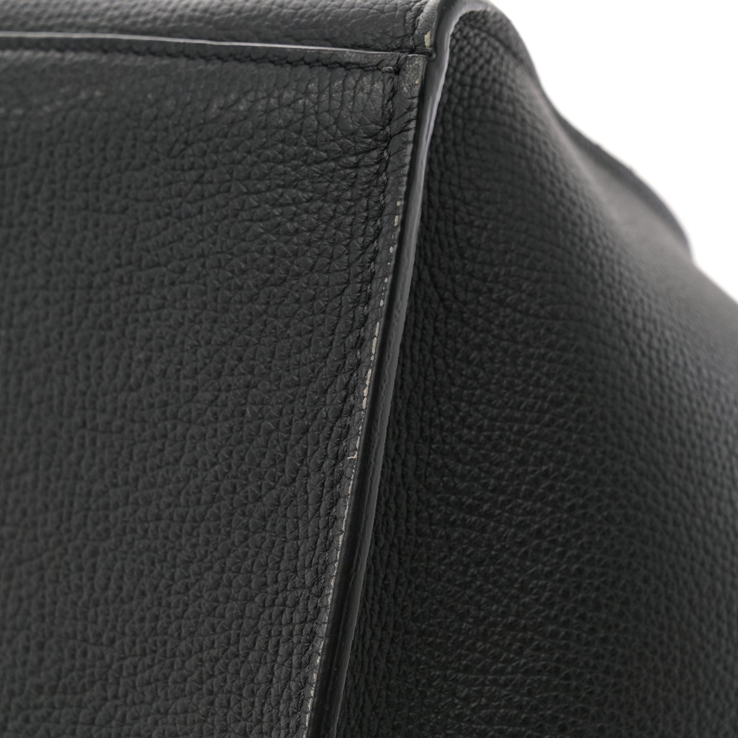 Supple Grained Calfskin Small Long Strap Big Bag Black