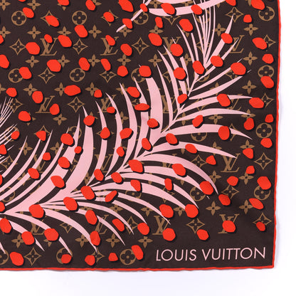 Louis Vuitton Silk Monogram Jungle Dots Scarf Sugar Pink Poppy 2 of 3