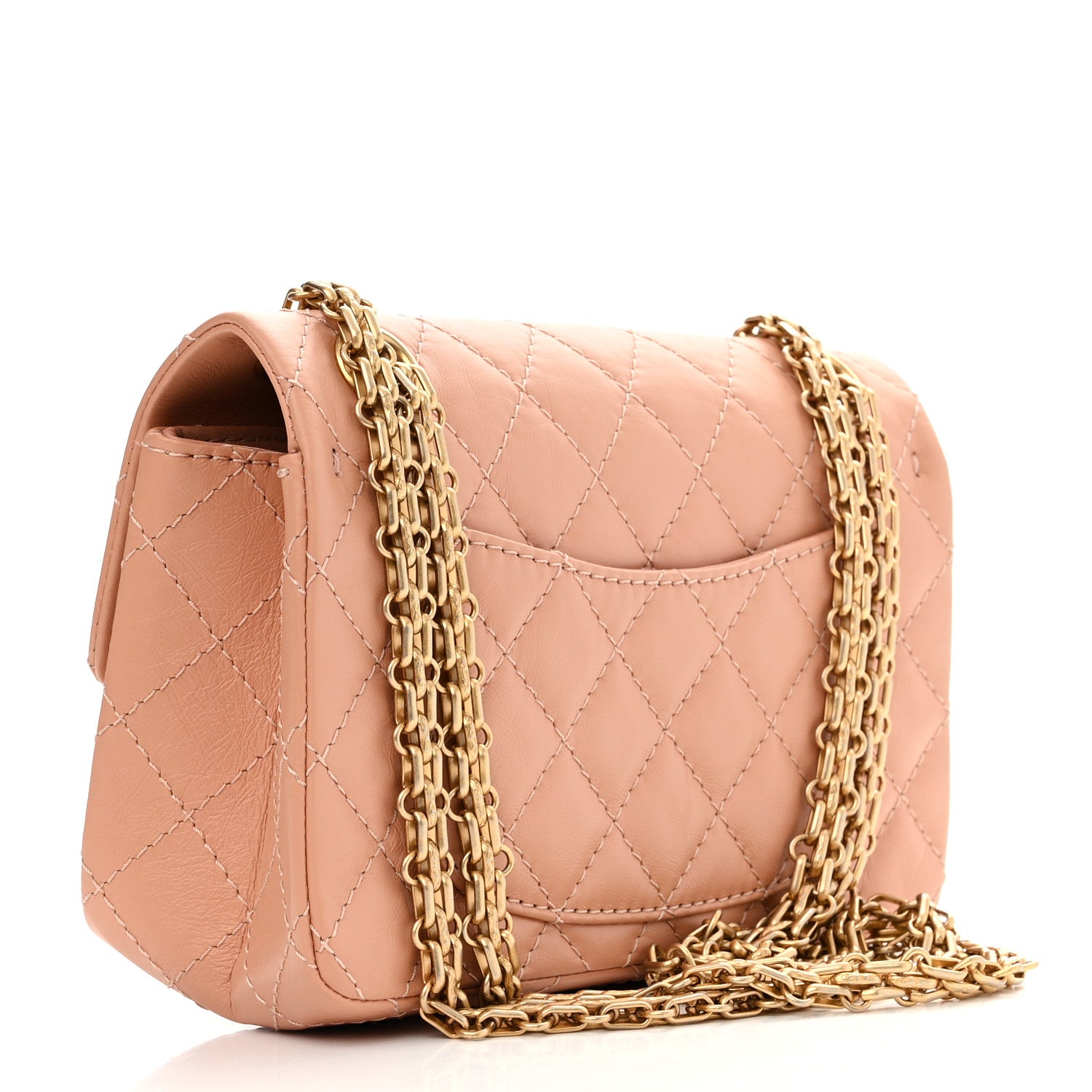 Chanel Aged Calfskin Quilted 2.55 Reissue Mini Flap Beige 3 of 11