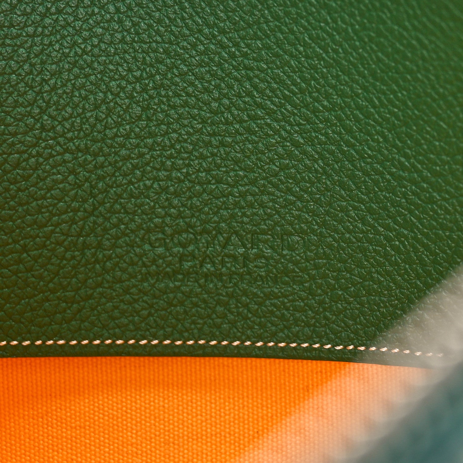 Goyard Goyardine Senat Pochette MM Green 6 of 7