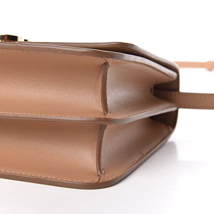 Burberry Calfskin Monogram Embossed Small TB Bag Light Camel 9 of 9