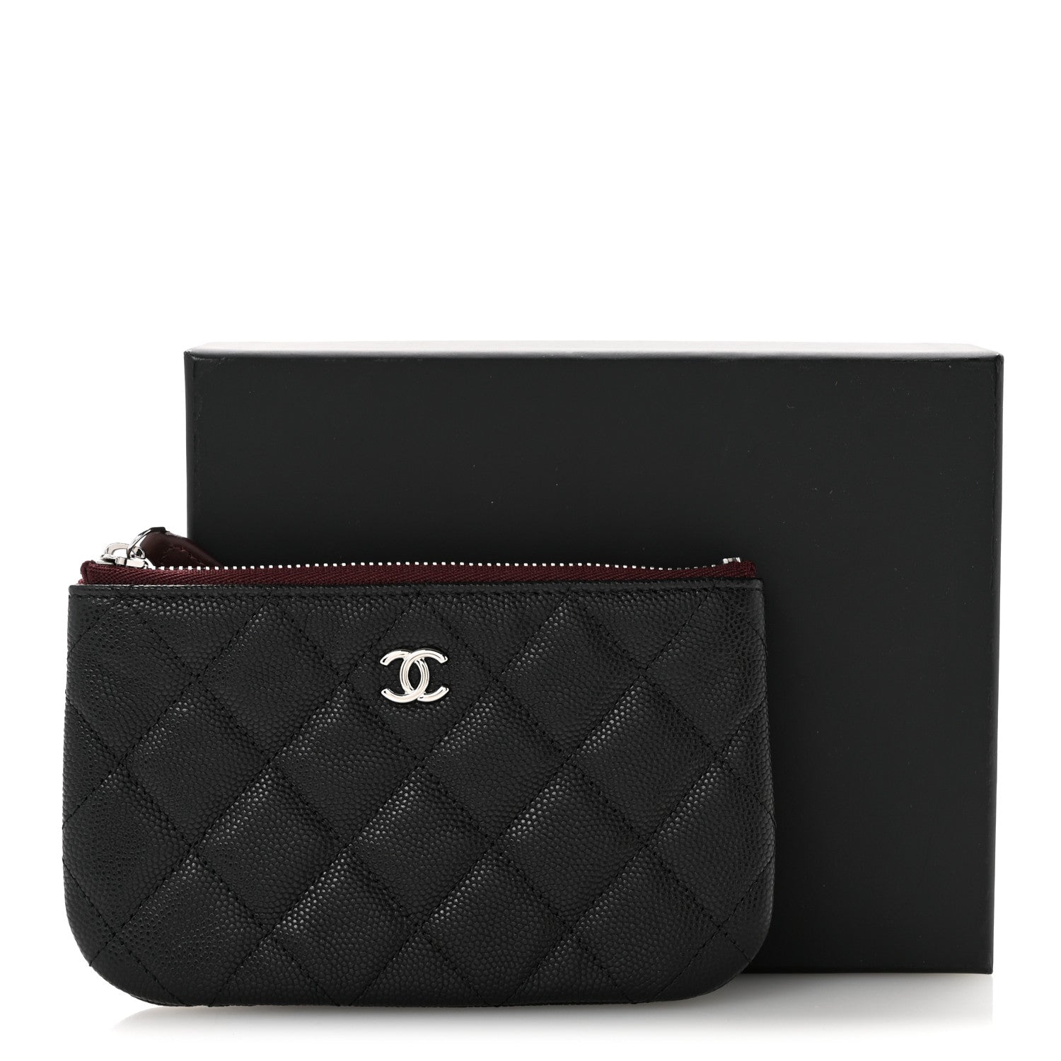Chanel Caviar Quilted Small Cosmetic Case Black 8 of 8