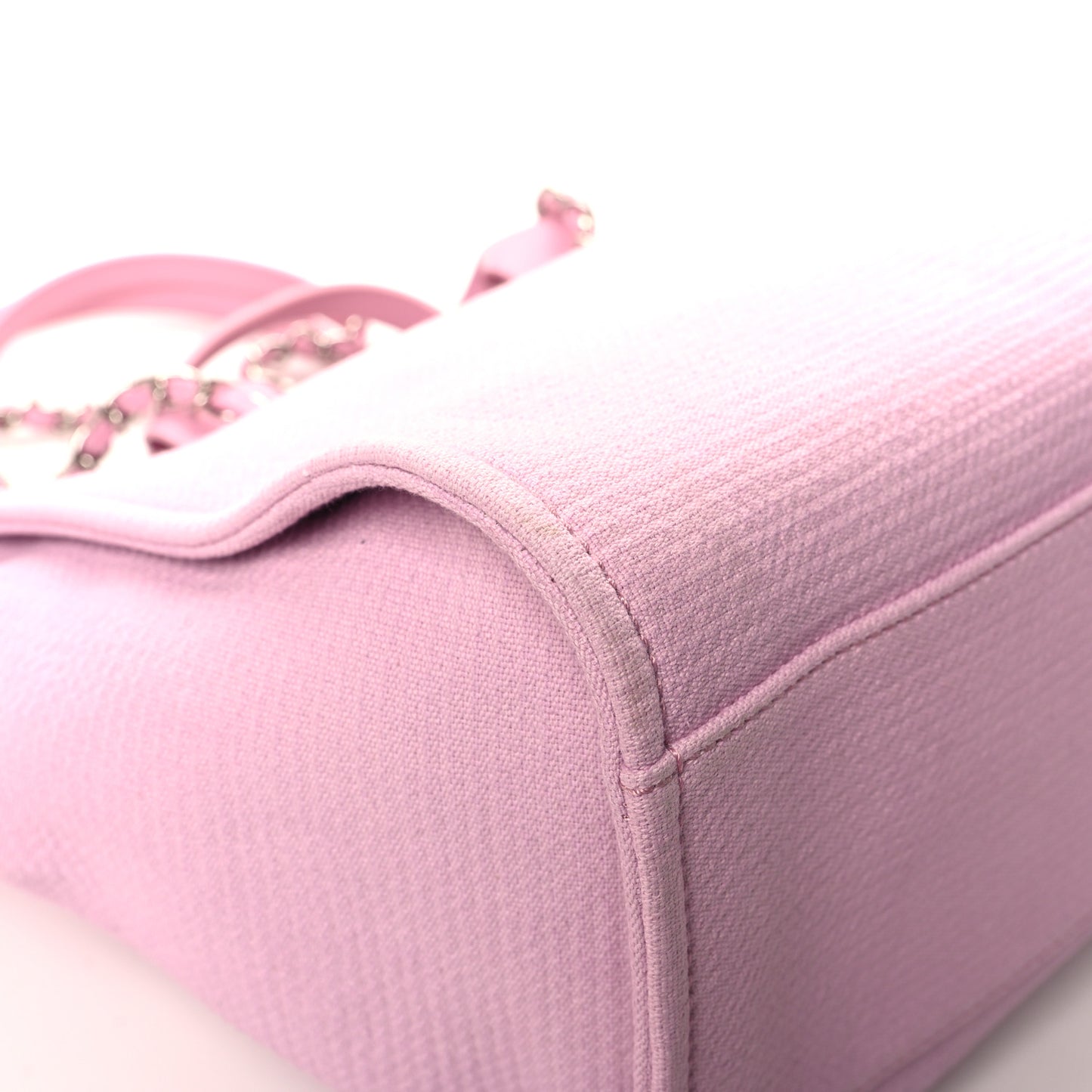 Mixed Fibers Medium Deauville Tote Dark Pink