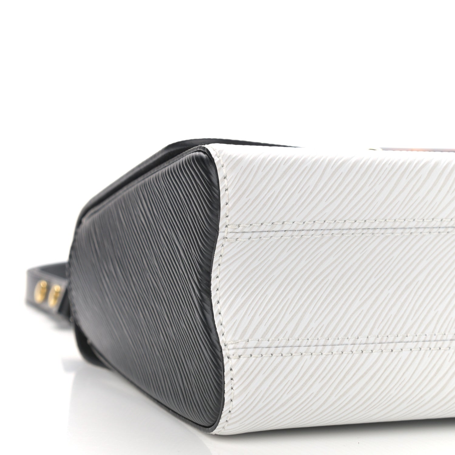 Louis Vuitton Epi Tortoiseshell Twist Shoulder Bag MM Black White 8 of 9