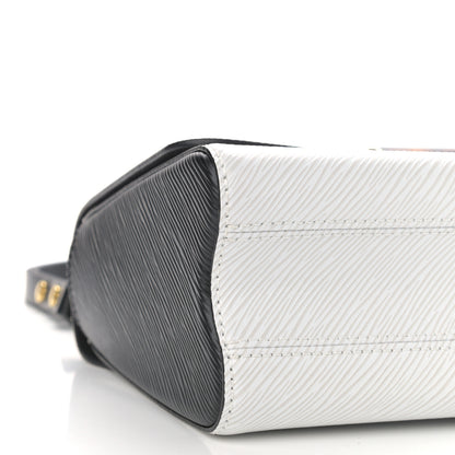 Louis Vuitton Epi Tortoiseshell Twist Shoulder Bag MM Black White 8 of 9