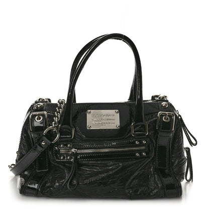 Dolce & Gabbana Naplak Vernice Miss Easy Way Boston Bag Black 1 of 10