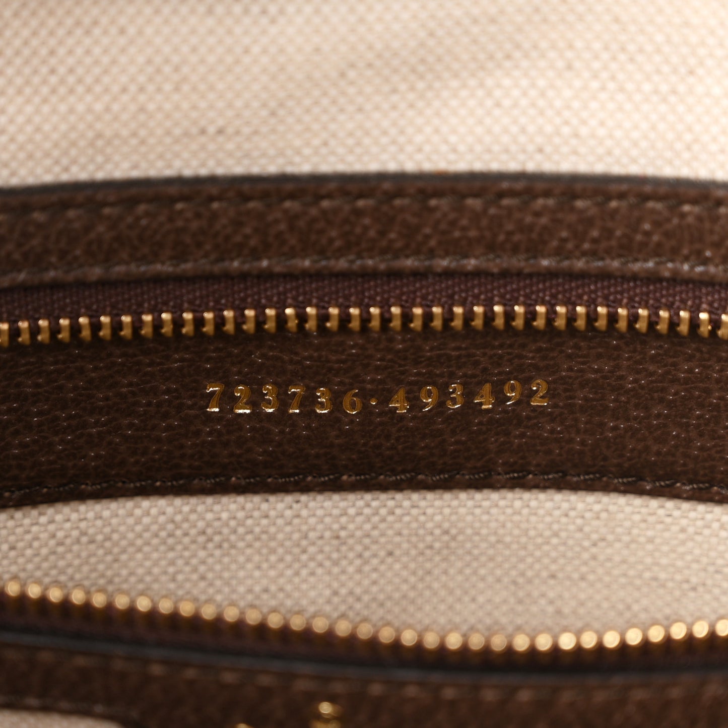 X PALACE Monogram Jumbo GG Textured Dollar Calfskin Web Medium Ophidia Shopping Tote Camel Ebony
