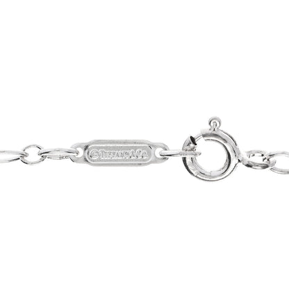 Tiffany Sterling Silver Oval Key Pendant Link Necklace 4 of 5