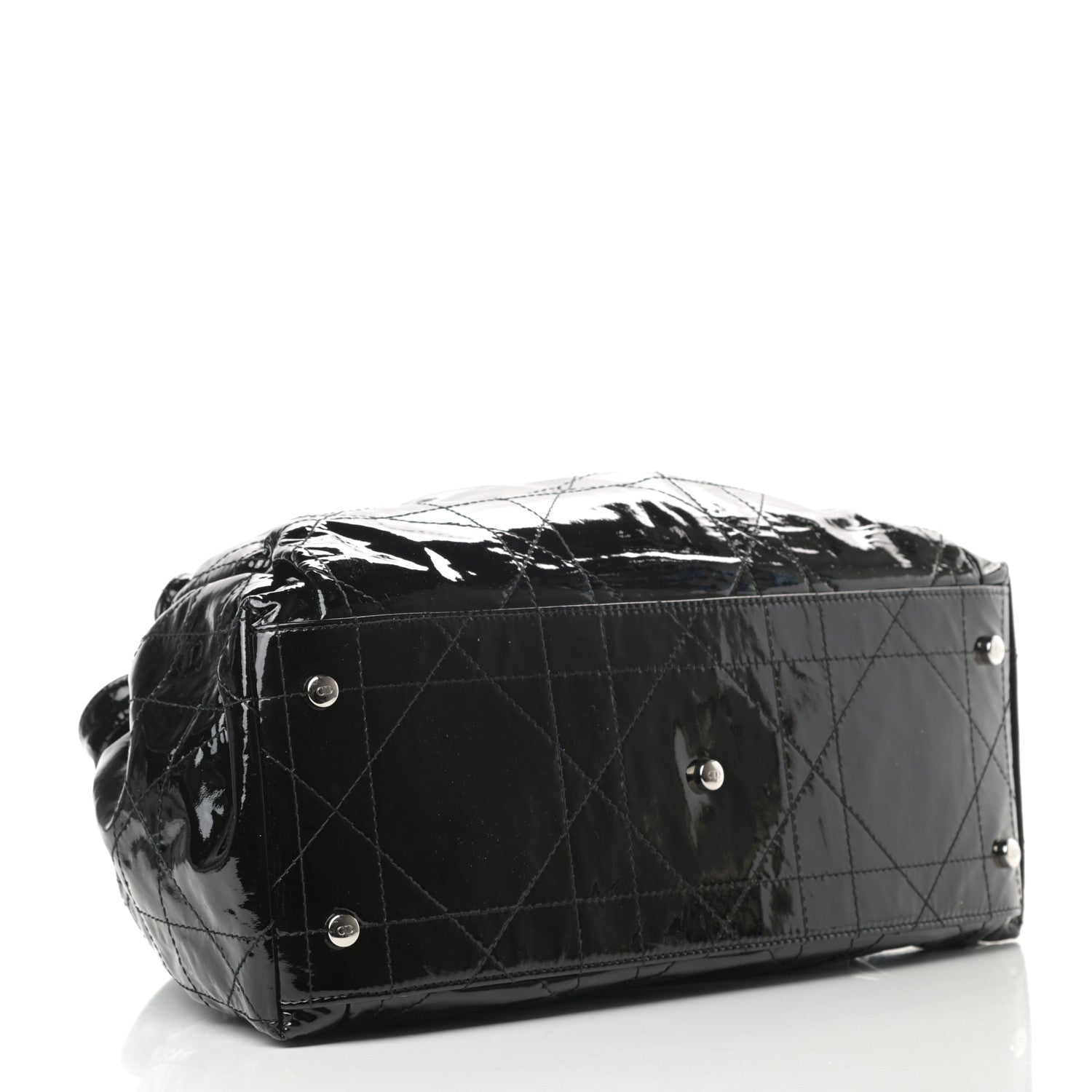Christian Dior Patent Cannage Medium Le Trente Tote Black 4 of 10