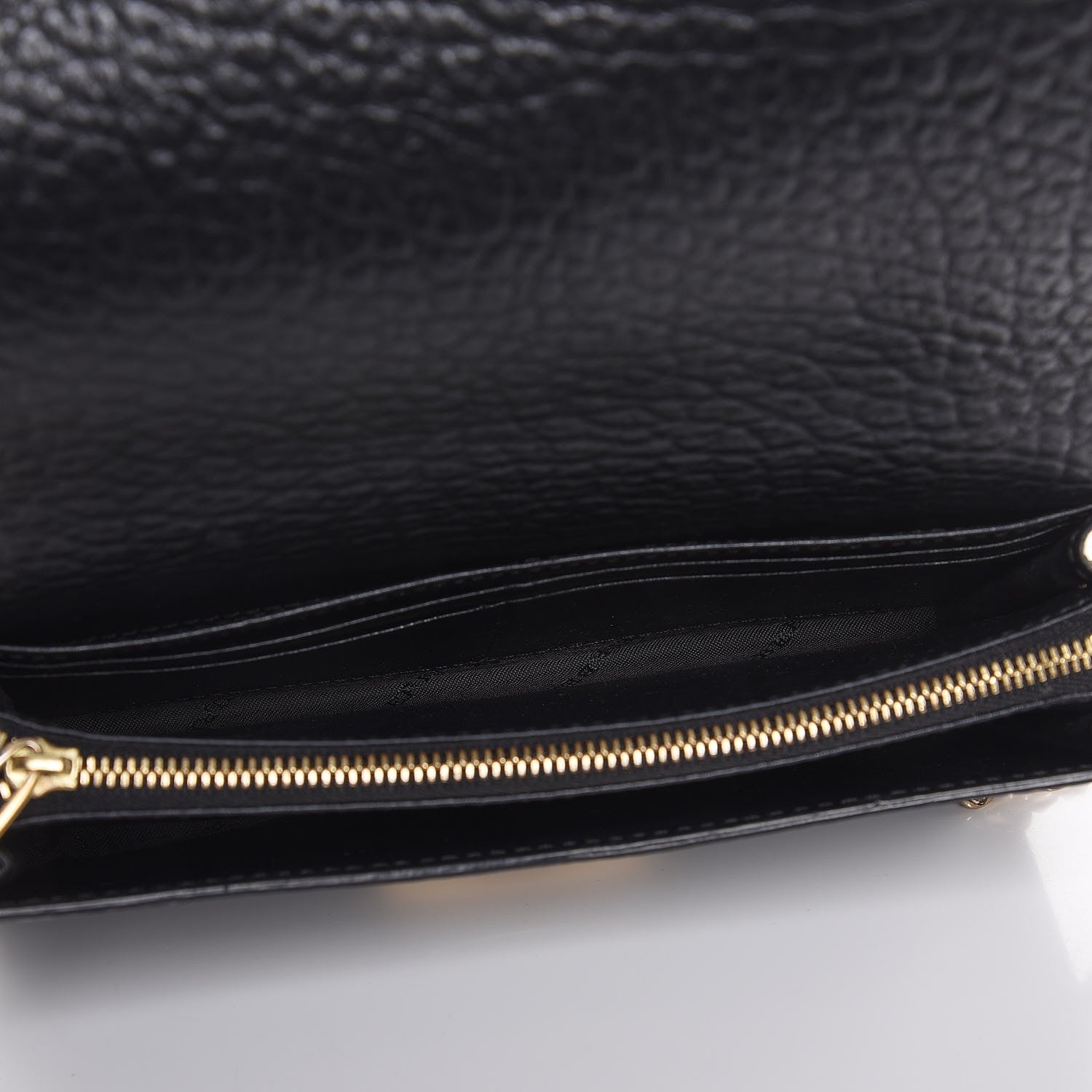 Burberry Signature Grain Small Madison Chain Clutch Black 5 of 7