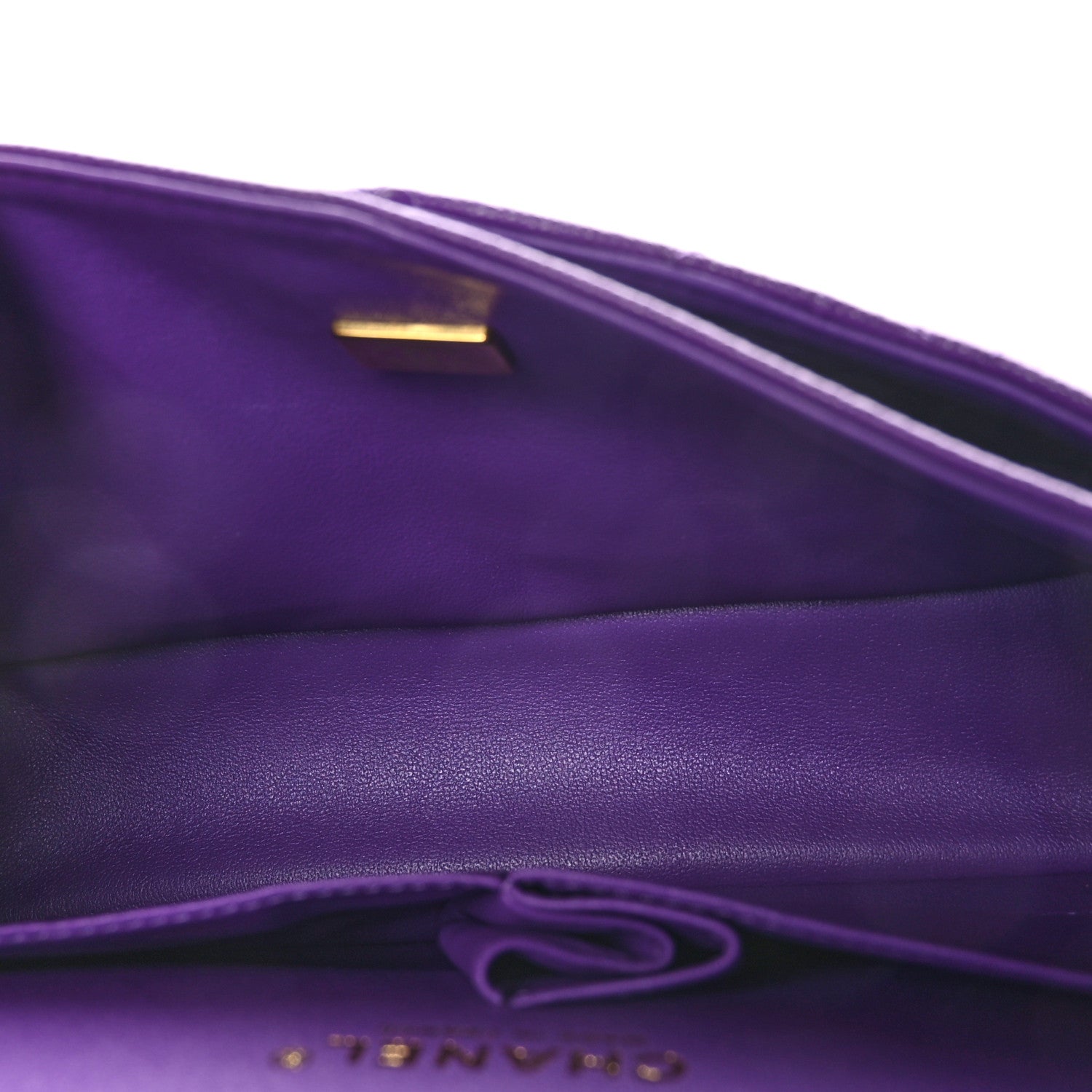 Chanel Caviar Quilted Small Double Flap Dark Purple 5 of 10