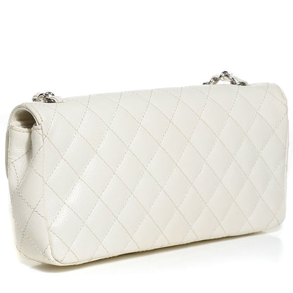 Chanel Caviar Quilted East West Flap White 3 of 8