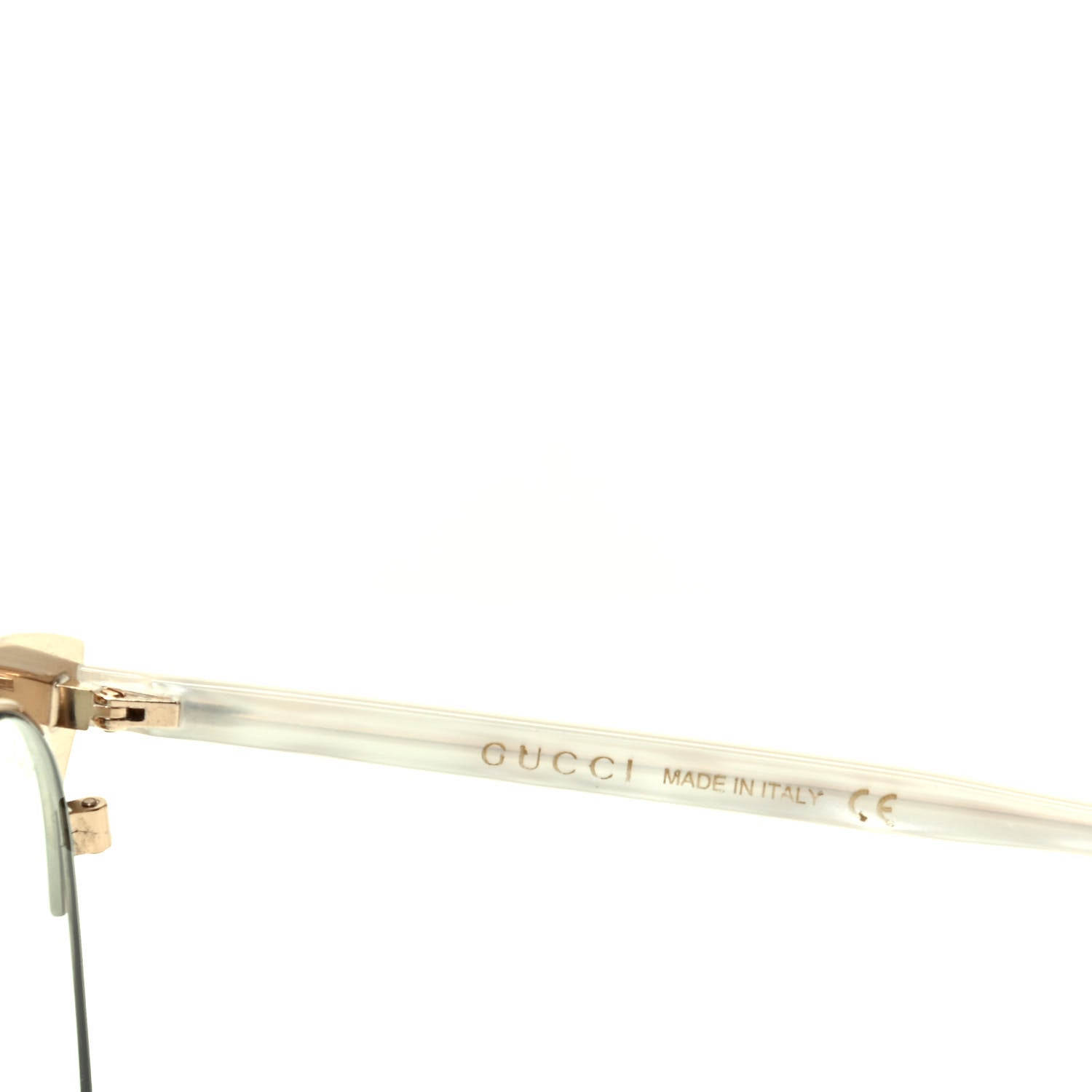 Gucci Round Metal GG0246SA Sunglasses Light Green 5 of 5