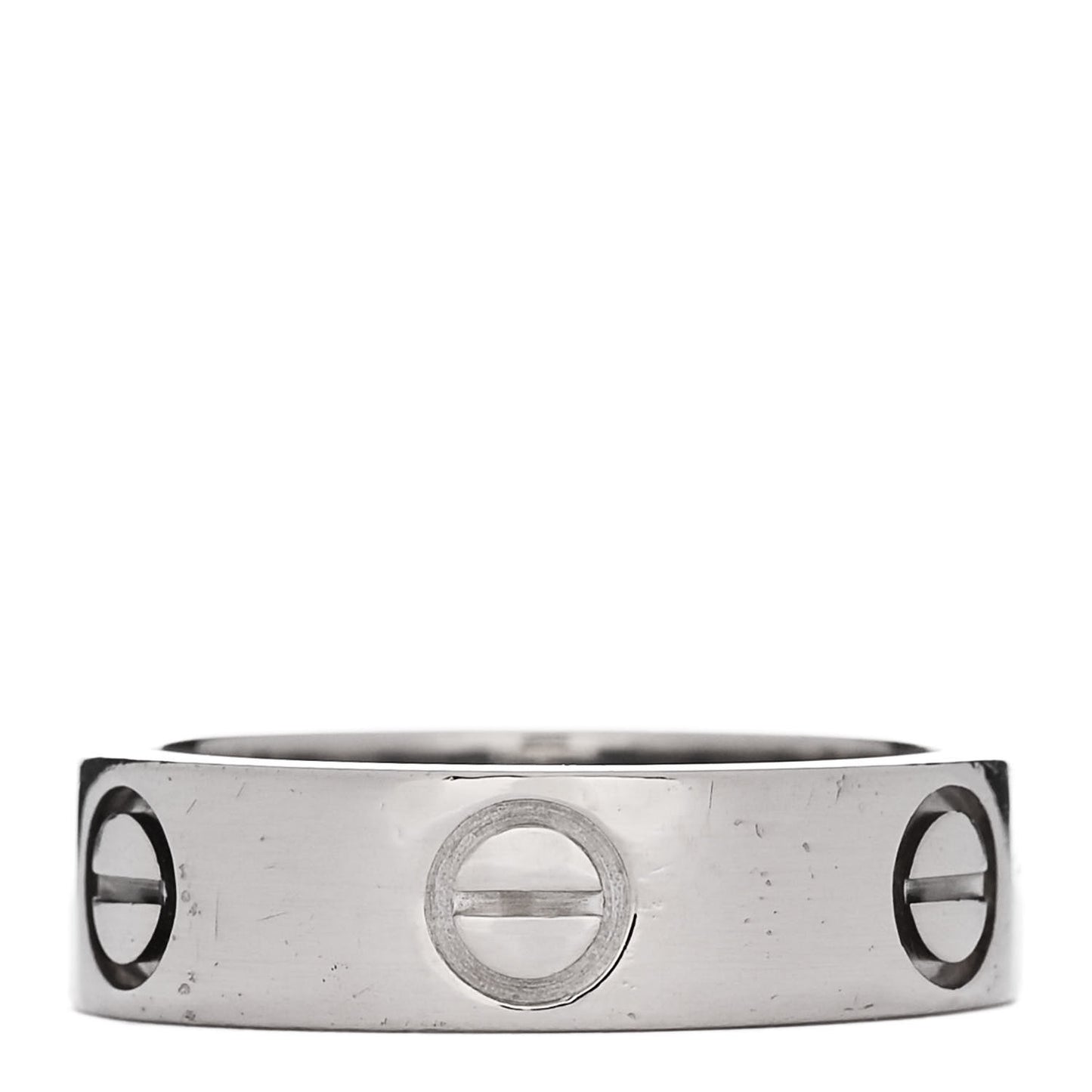 18K White Gold 5.5mm LOVE Ring 50 5.5