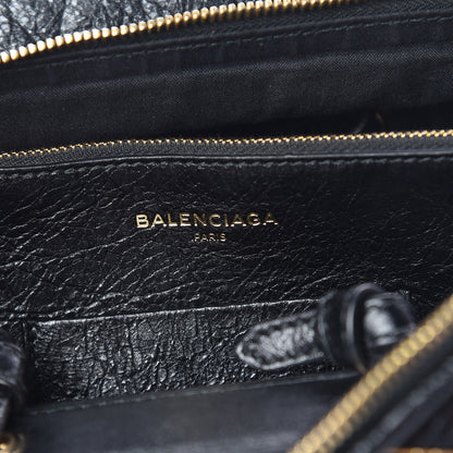 Balenciaga Agneau S Blanket Square Tote Black 7 of 10