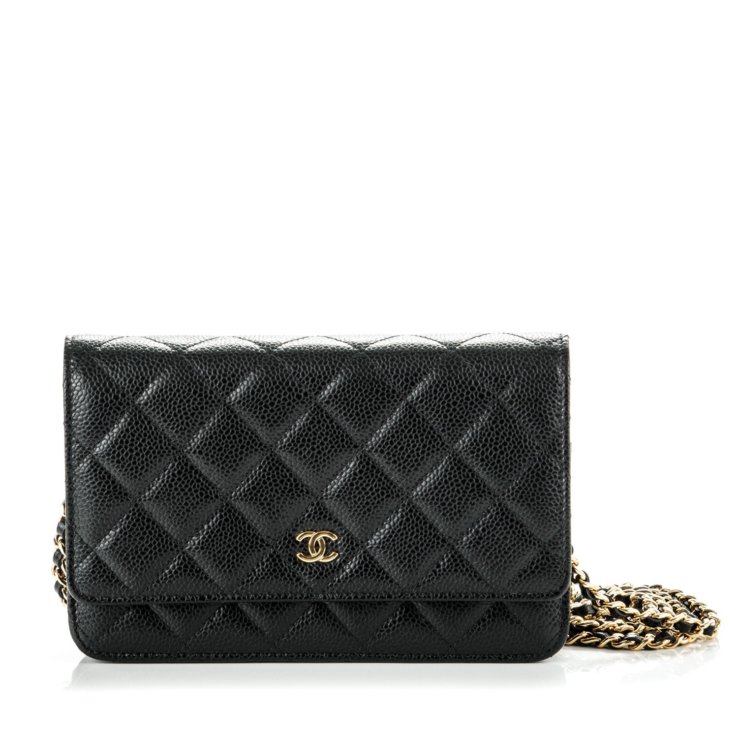 Chanel Caviar Quilted Wallet On Chain WOC Black 1 of 8