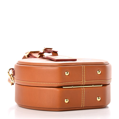 Louis Vuitton Calfskin Catogram Petite Boite Chapeau Tan 4 of 8