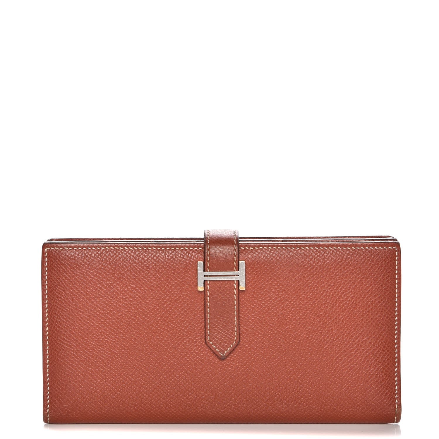 Hermes Epsom Bearn Gusset Wallet Brique 1 of 7