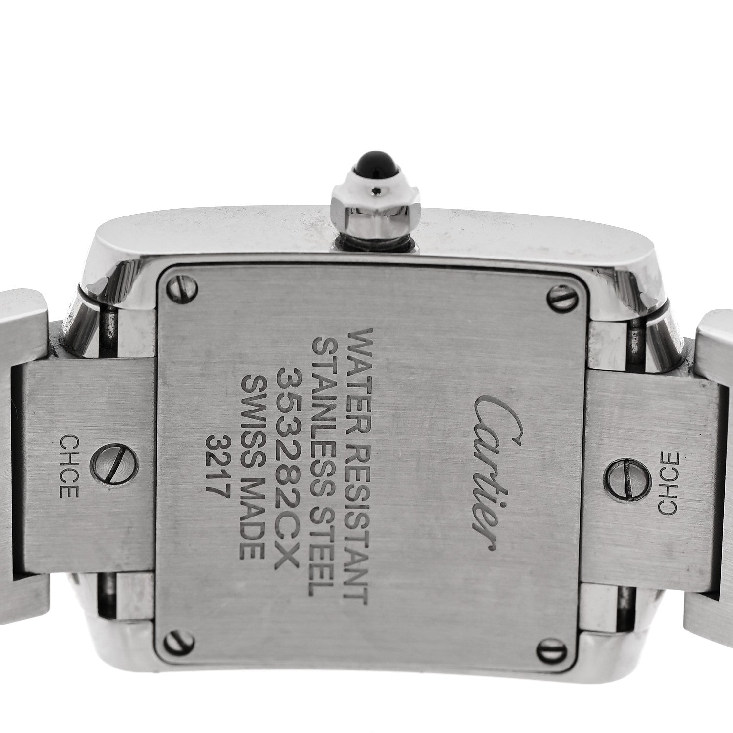 Cartier Stainless Steel Diamond Bezel 20mm Tank Francaise Quartz Watch 4 of 5